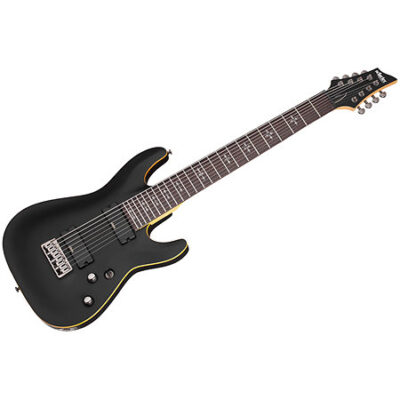 Schecter Demon 8 Aged Black Satin
