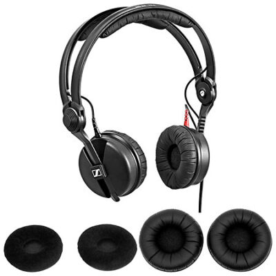Sennheiser Pack HD 25 Plus + Ear Pads (Velour + Simili-cuir)