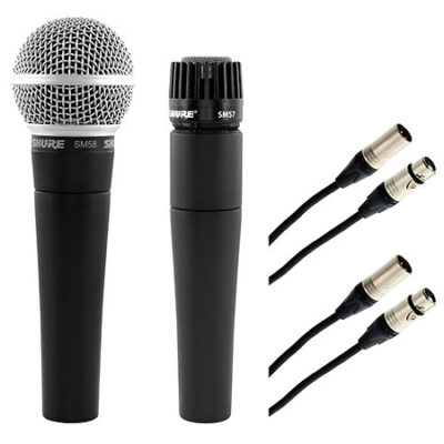 Shure Pack SM58 + SM57 + Câbles