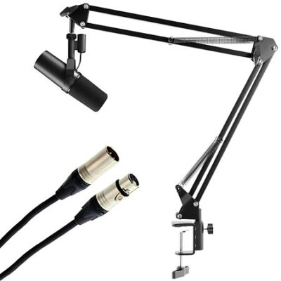Shure Pack SM7B + Poscast Arm + Câble