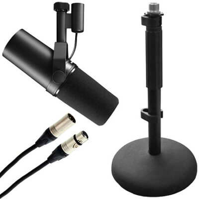 Shure Pack SM7B + Support de table + Câble XLR