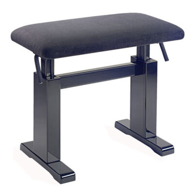 Stagg PBH 780 BKP VBK – Banquette piano hydraulique noir brillant