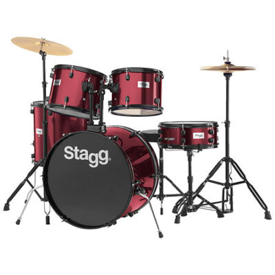 Stagg TIM122B WR – Batterie Acoustique 22″ Bordeaux Complète