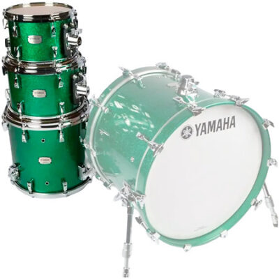 Yamaha AMP6F3 Pack Absolute Hybrid Maple Jade Green Sparkle 10 »+12 »+16 »