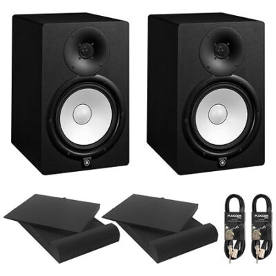 Yamaha Pack HS8 BK + Mousses + Câbles (la paire)