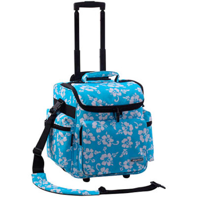Zomo DJ-Trolley Flower Bleu